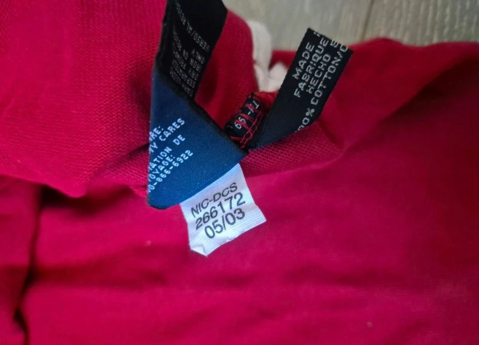 Polo manga larga vermelho/azul. Tommy Hilfiger. Tamanho 16 anos – photo 8